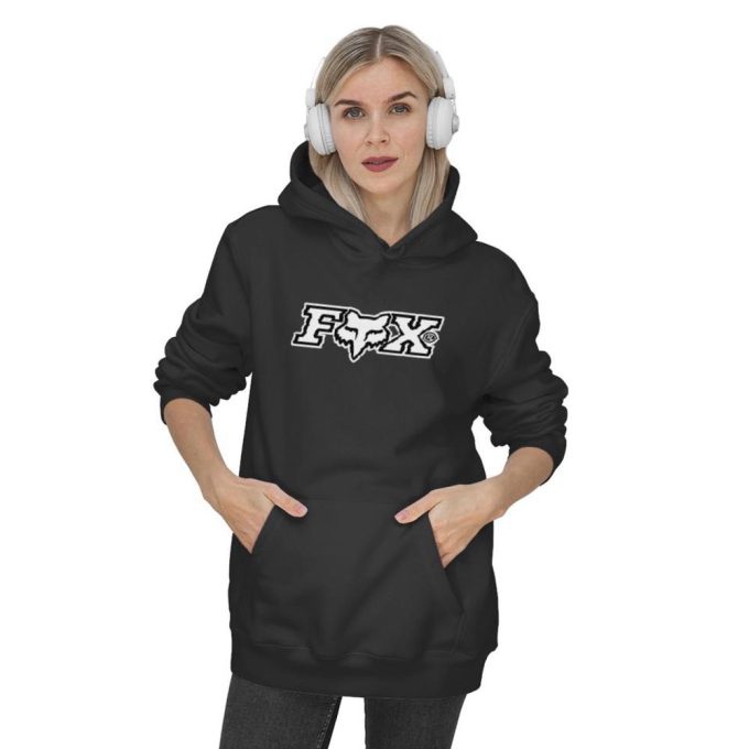 Stylish White Fox Logo Hoodies: Simple &Amp; Trendy Apparel For Casual Comfort 2