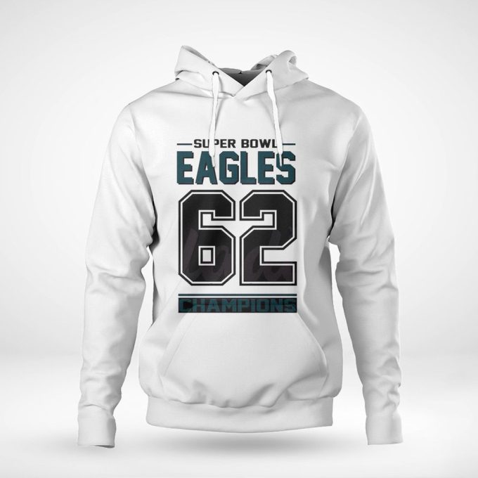 Super Bowl Philadelphia Eagles Jason Kelce 62 2023 Champions T-Shirt Ladies Tee Gift For Men Women 5