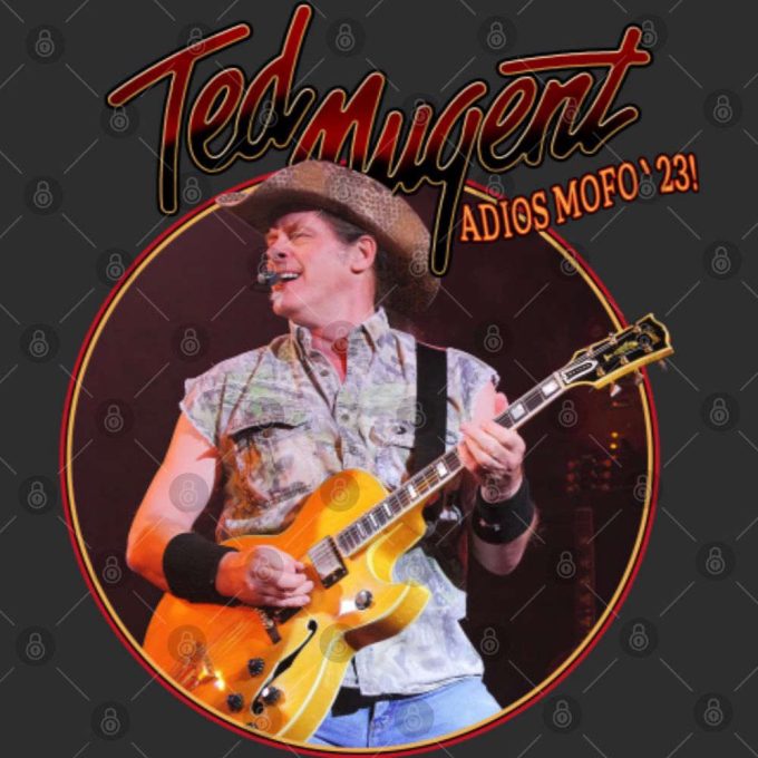 Ted Nugent Adios Mofo 2023 Tour Shirt, Nugent Final Tour Shirt, Ted Nugent 2023 Concert Shirt 3