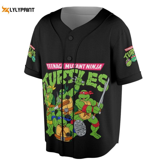 Teenage Mutant Ninja Turtles Mutant Mayhem Movie Baseball Jersey 1