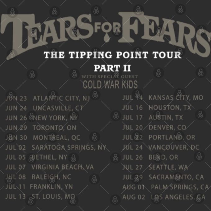 Tff Tipping Point Tour 2023 Shirt - Official Band Concert Tee 5