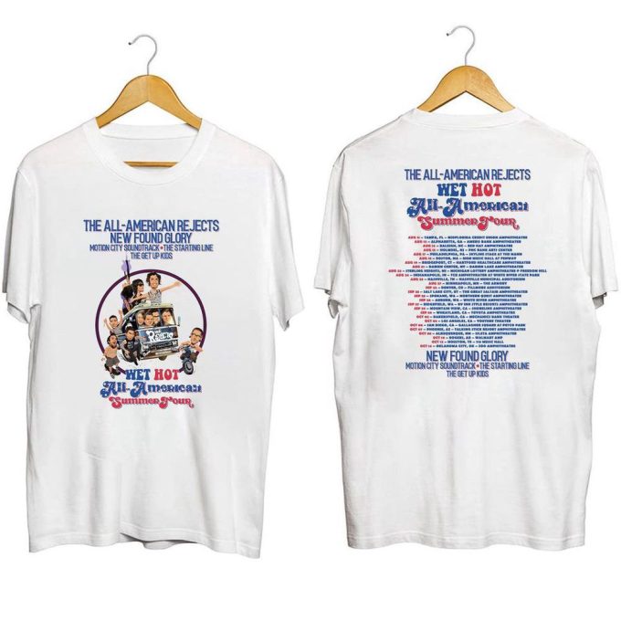 The All-American Rejects, Newfound Glory Tour 2023 Shirt, All-American Rejects 2023 Concert Shirt 5