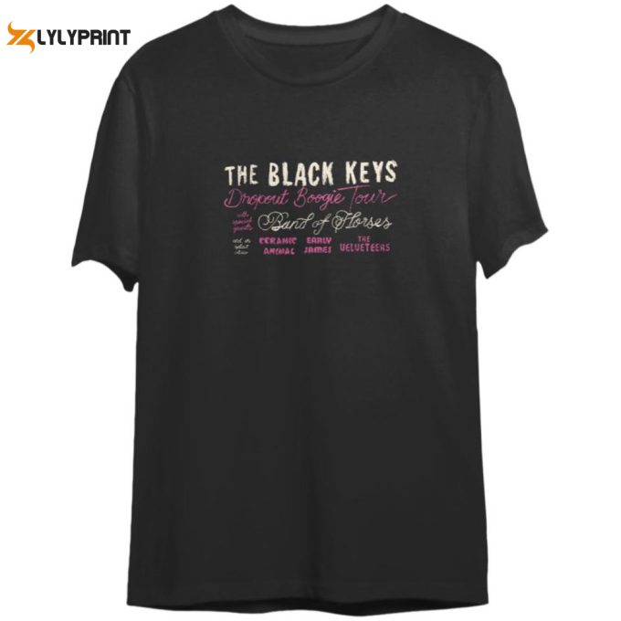 Vintage Black Keys Drop Out Boogie Tour 2022 Shirt: Stylish &Amp;Amp; Iconic Tee 1