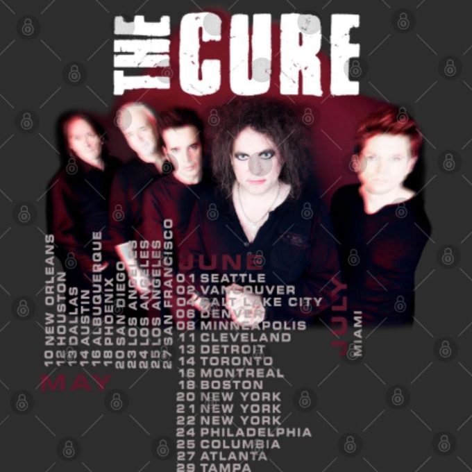 The Cure 2023 Tour T-Shirt - Rock Band Concert Shirt 4