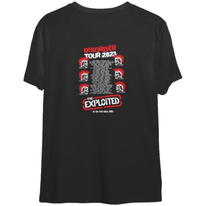 The Exploited Disorder Tour 2023 T-Shirt 2