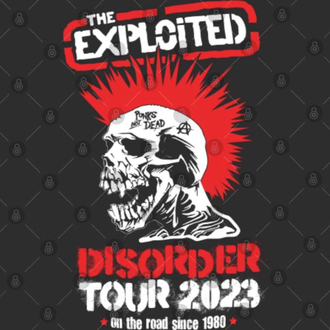 The Exploited Disorder Tour 2023 T-Shirt 3