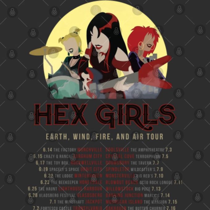 The Hex Girls Shirt: Spell Bound World Tour 2023 Scooby Vintage T-Shirt 4