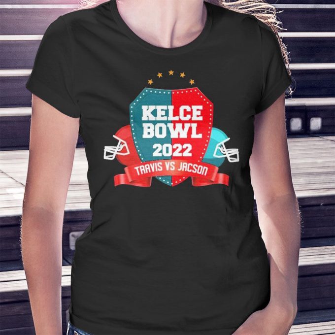 The Kelce Bowl 2022 2023 Travis Vs Jason Kelce T-Shirt Longsleeve Gift For Men Women 4