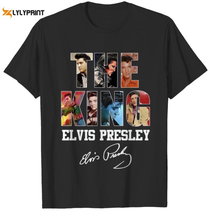 The King Elvis Presley Signatures T-Shirt For Men And Women 1