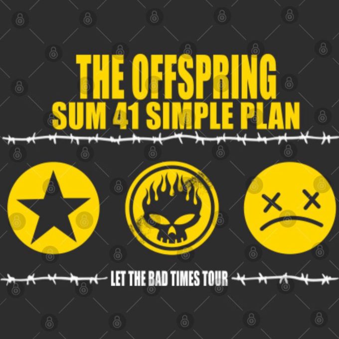 The Offspring Tour 2023 T-Shirt: Sum 41 Summer Plan Tour 3