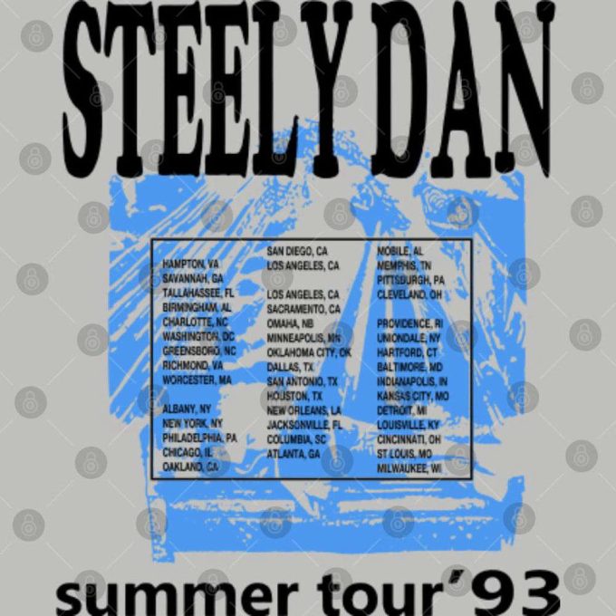 The Returned Of 1993 Steely Dan Summer Tour '93 T-Shirt 4