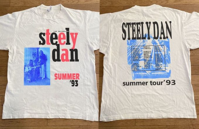 The Returned Of 1993 Steely Dan Summer Tour '93 T-Shirt 5