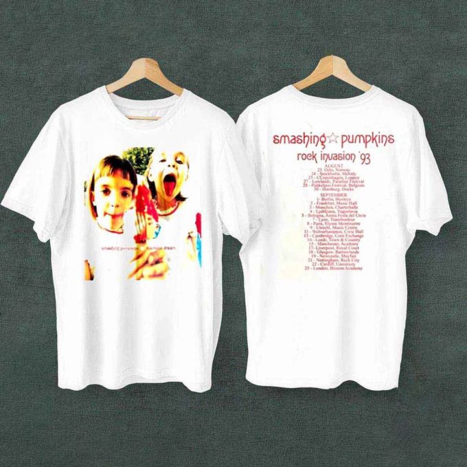 Vintage Smashing Pumpkins Siamese Dream 1993 Double Sided T-Shirt - Perfect For Fans! 4