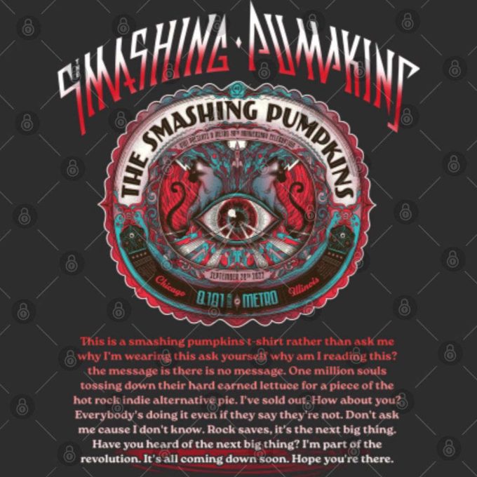 Get Your Smashing Pumpkins Tour 2022 Double Sided T-Shirt Now! 4