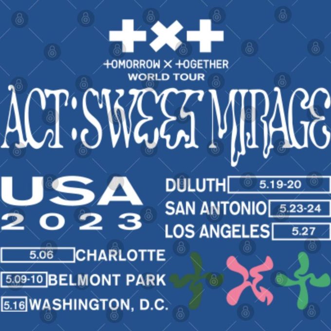 Tomorrow X Together World Tour Usa 2023 T-Shirt, Txt Shirt, 2023 Tour Shirt 4