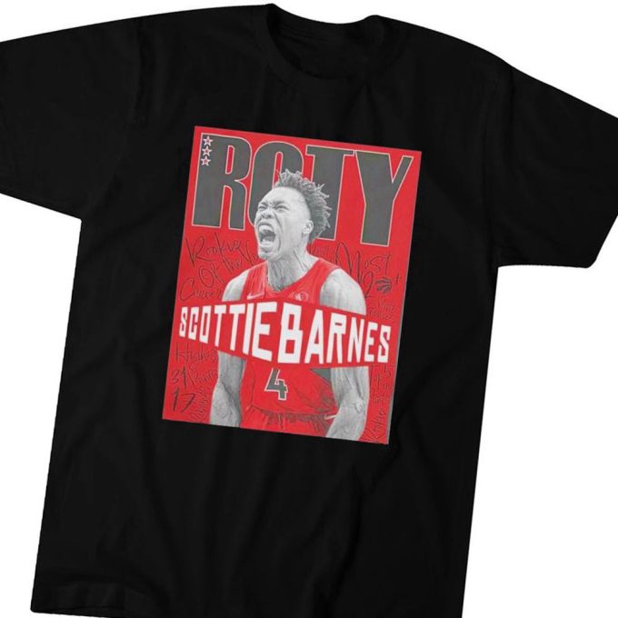 Toronto Raptors Roty Scottie Barnes T-Shirt Hoodie Gift For Men Women 2