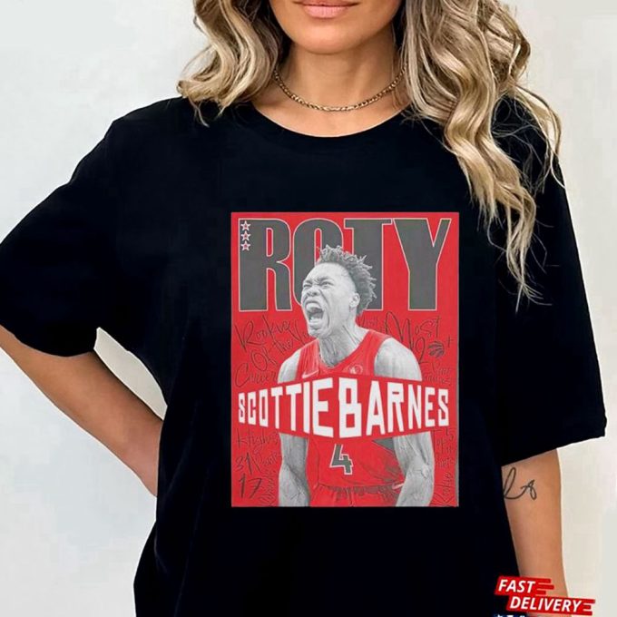 Toronto Raptors Roty Scottie Barnes T-Shirt Hoodie Gift For Men Women 4