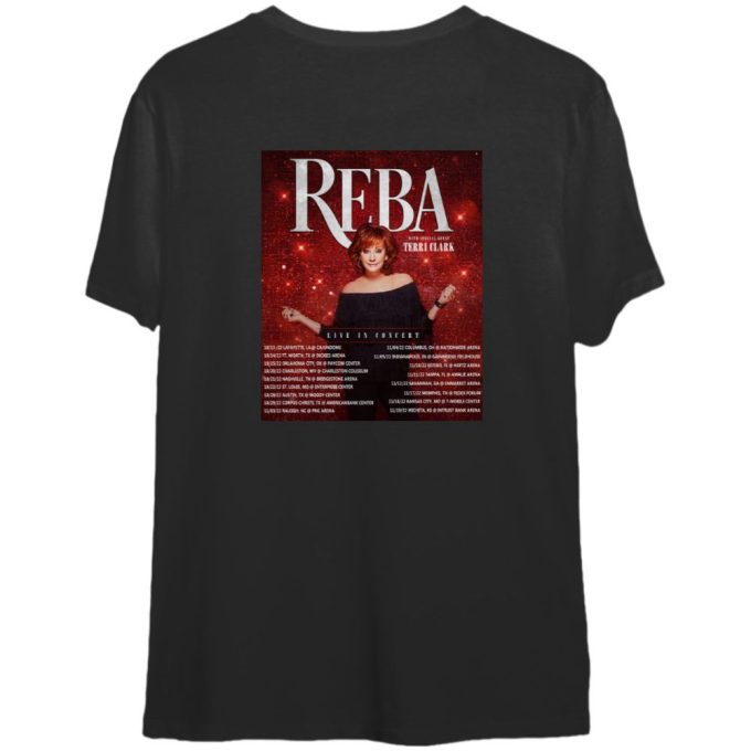 Get Ready For The Epic Tour 2022: Reba Live In Concert X Terri Clark Fall Tour Unisex T-Shirt 2
