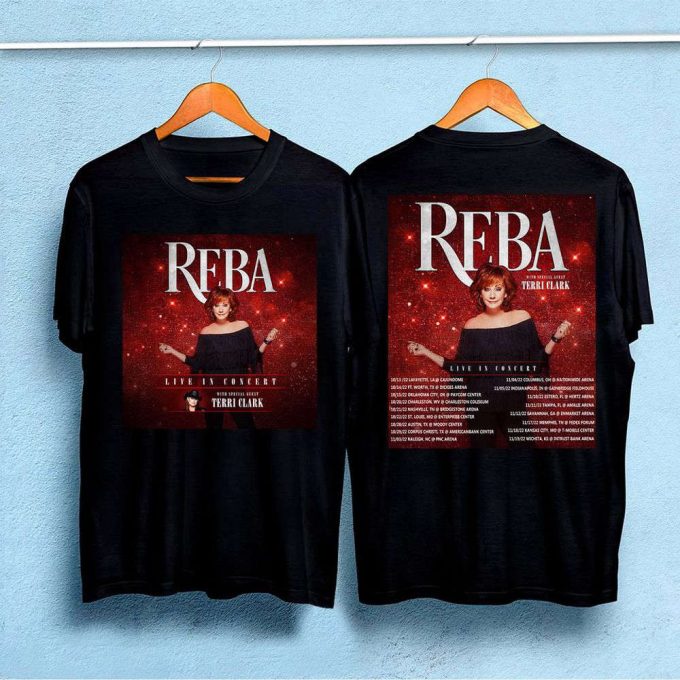 Get Ready For The Epic Tour 2022: Reba Live In Concert X Terri Clark Fall Tour Unisex T-Shirt 5