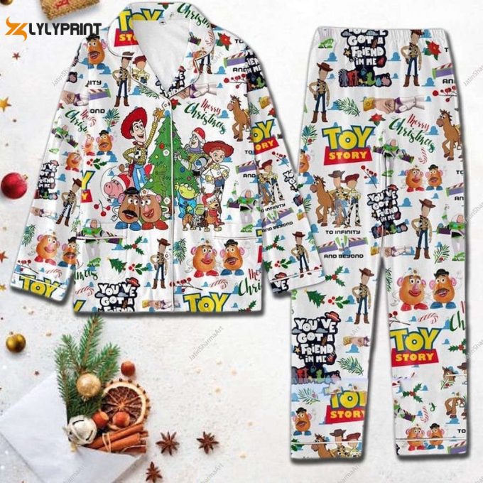 Toy Story Christmas Pajamas Set, Toy Story Women Pajama, Toy Story Pyjamas 1