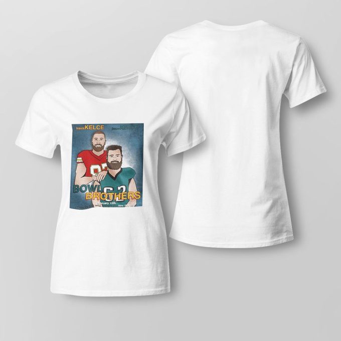 Travis Kelce Vs Jason Kelce 2023 Bowl Brothers T-Shirt Longsleeve Gift For Men Women 3