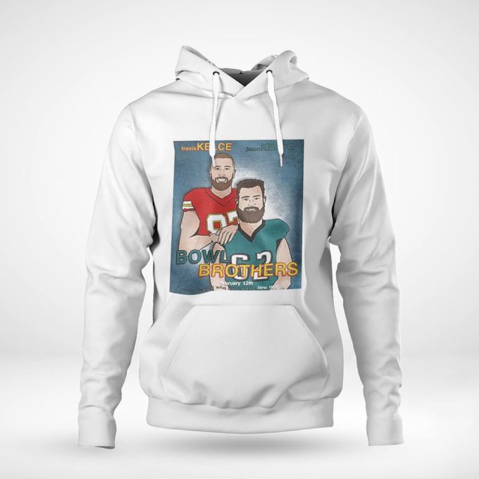 Travis Kelce Vs Jason Kelce 2023 Bowl Brothers T-Shirt Longsleeve Gift For Men Women 4