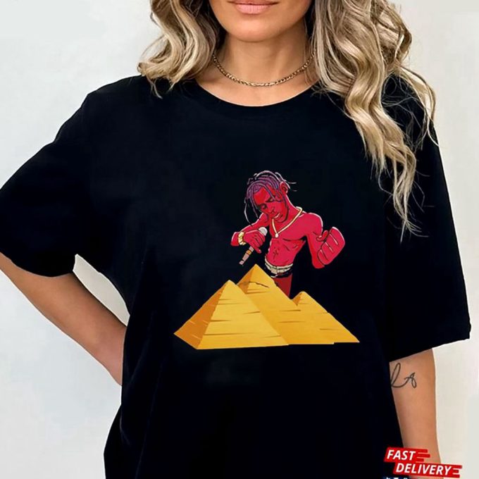 Travis Scott Athe Pyramids T-Shirt For Men And Women Gift For Men Women 4