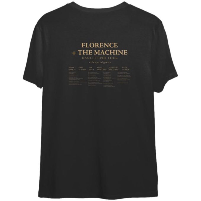 Official Florence And The Machine 2022 Tour T-Shirt - Double-Sided Design 2