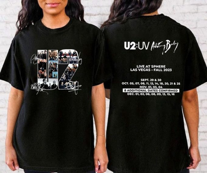 U2 Band Tour 2023 T-Shirt Baby Live At Sphere U2 Band Shirt 5