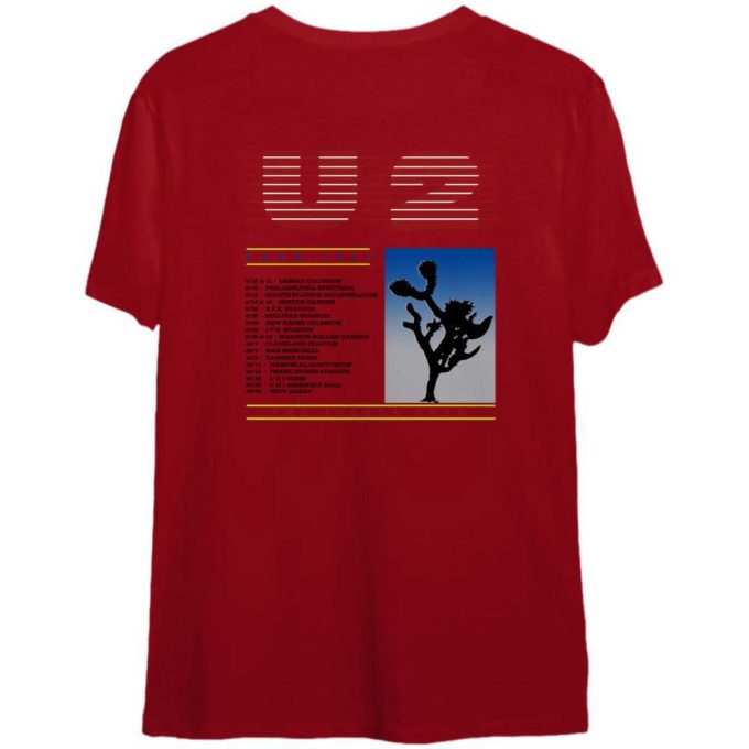 U2 Joshua Tree 1987 Concert Tour T-Shirt 2