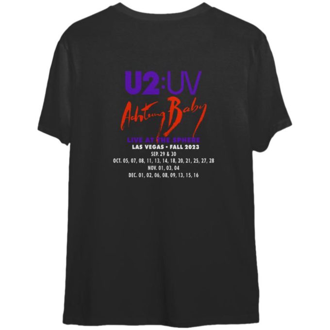 U2 Las Vegas Fall Tour 2023 T-Shirt, U2 Tour 2023 Shirt, U2 Music World Tour T-Shirt 2