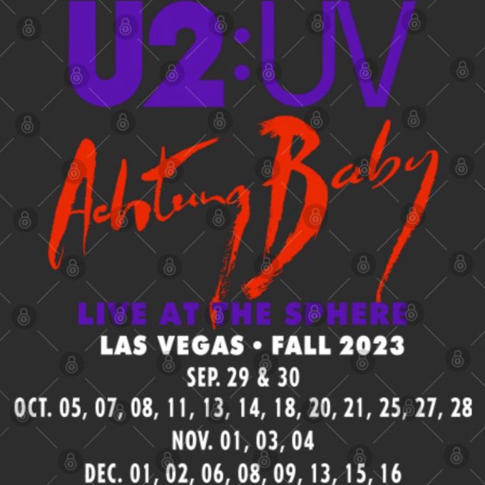 U2 Las Vegas Fall Tour 2023 T-Shirt, U2 Tour 2023 Shirt, U2 Music World Tour T-Shirt 4