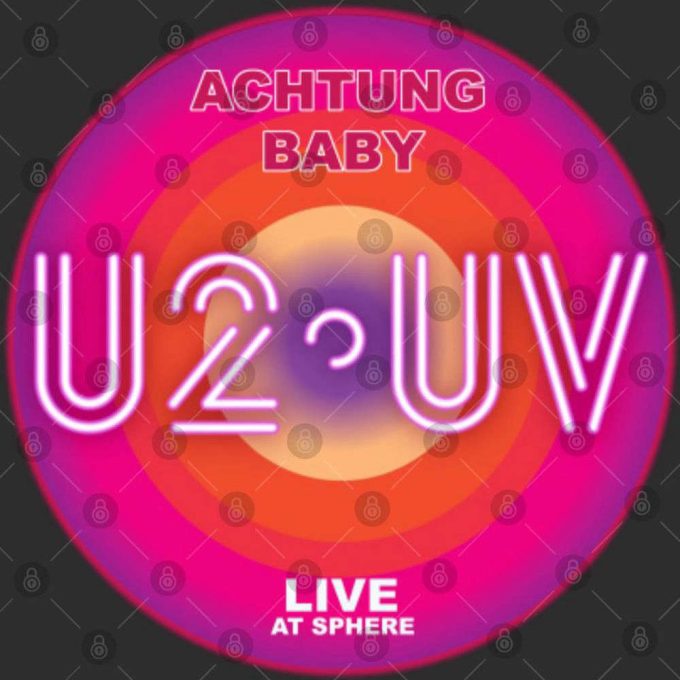 U2 Sphere 2023 Tour T-Shirt Ultraviolet Vegas Las Shirt 3