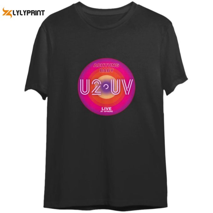 U2 Sphere 2023 Tour T-Shirt Ultraviolet Vegas Las Shirt 1