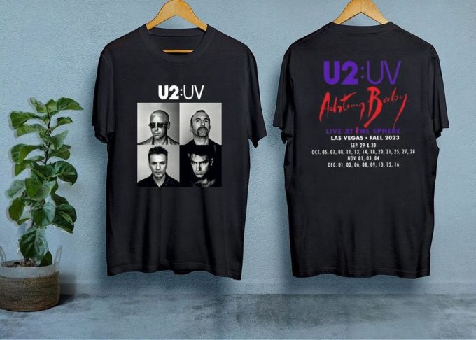 U2:Uv Achtung Baby Live 2023 Concert Shirt - Exclusive Collectible Merch 5