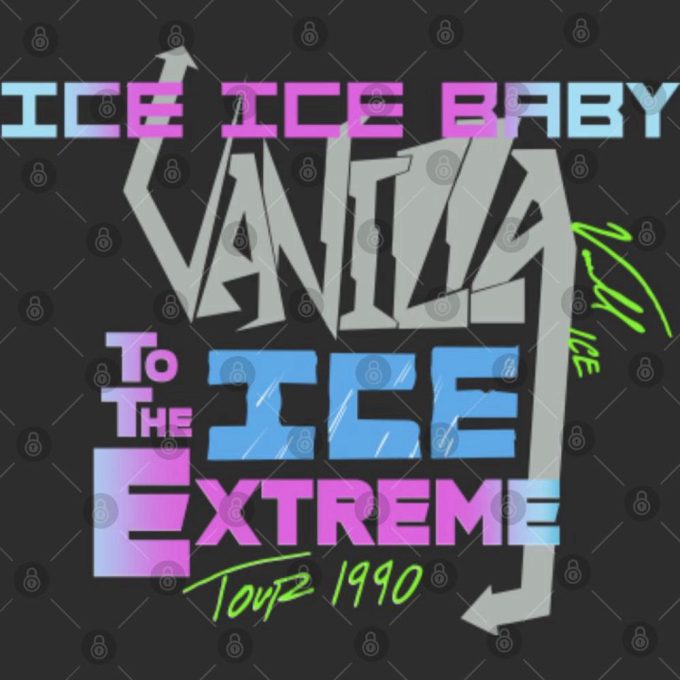 Vanilla Ice 1990 Ice Ice Baby To The Extreme Tour Black Rap Tee Gift For Men And Women 4