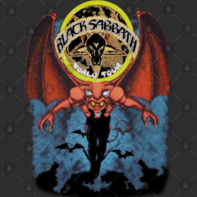 Vintage 1981 Black Sabbath Mob Rules Tour T-Shirt: Classic Metal Memorabilia 3
