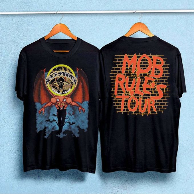 Vintage 1981 Black Sabbath Mob Rules Tour T-Shirt: Classic Metal Memorabilia 5