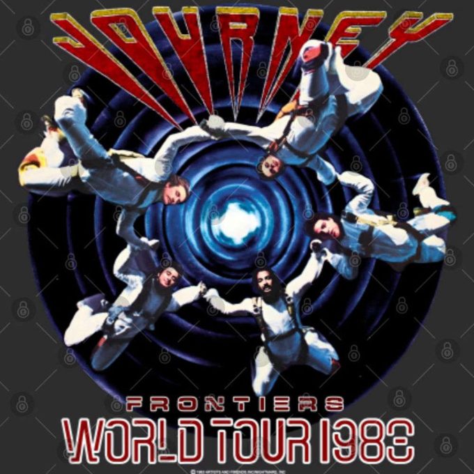 Vintage 1983 Journey Frontiers World Tour T-Shirt: 50Th Anniversary Edition 4