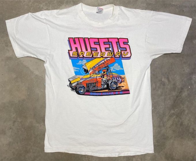 Vintage 1989 Husets Speedway Sioux Falls South Dakota Track Tee Gift For Men And Women 5