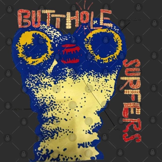 Vintage 1993 Butthole Surfers Worm Saloon Tour T-Shirt – Retro Concert Tee 3