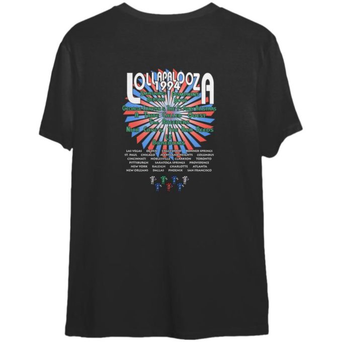 Vintage 1994 Lollapalooza Tour T-Shirt: Music Festival Concert Shirt 2