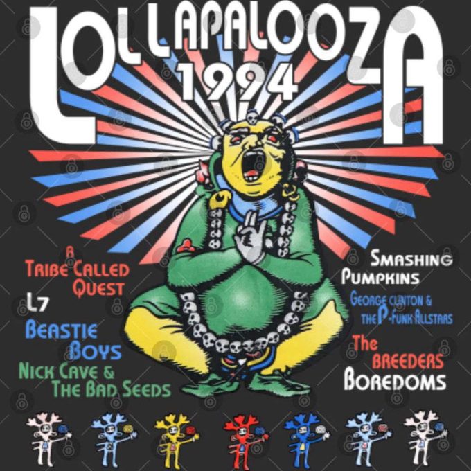 Vintage 1994 Lollapalooza Tour T-Shirt: Music Festival Concert Shirt 3