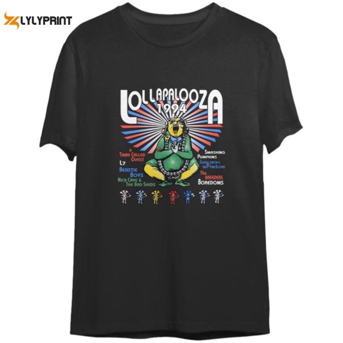 Vintage 1994 Lollapalooza Tour T-Shirt: Music Festival Concert Shirt 1