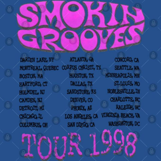 Vintage 1998 Smokin Grooves T Shirt, Smokin Grooves Tee 4