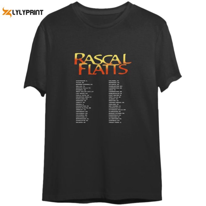 Vintage 2004 Double Sided Rascal Flatts Country Western Tour Tee Gift For Men And Women 1