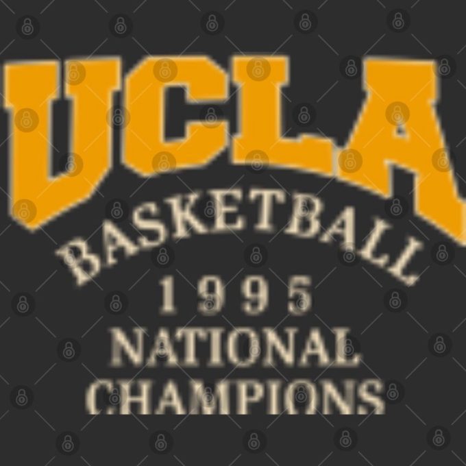 Vintage 90'S Ucla Bruins National Champion 1995 Basketball T Shirt 3