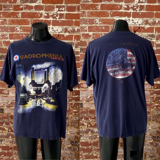 Vintage 90S The Who Quadrophenia Tour T-Shirt 1996 North American Tee 5