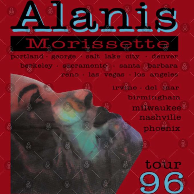 Authentic Vintage Alanis Morissette 1996 Tour T-Shirt - Jagged Little Pill Memorabilia 4