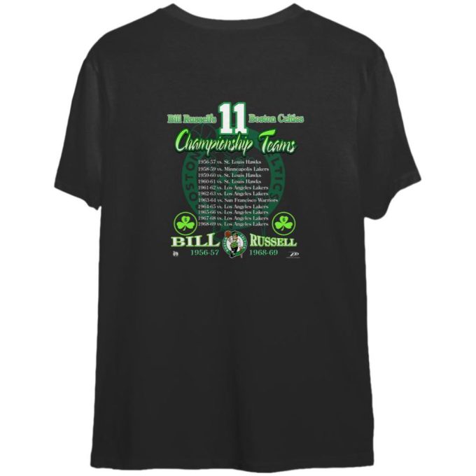 Vintage Bill Russell 90S Basketball Shirt Gift For Women And Men 2